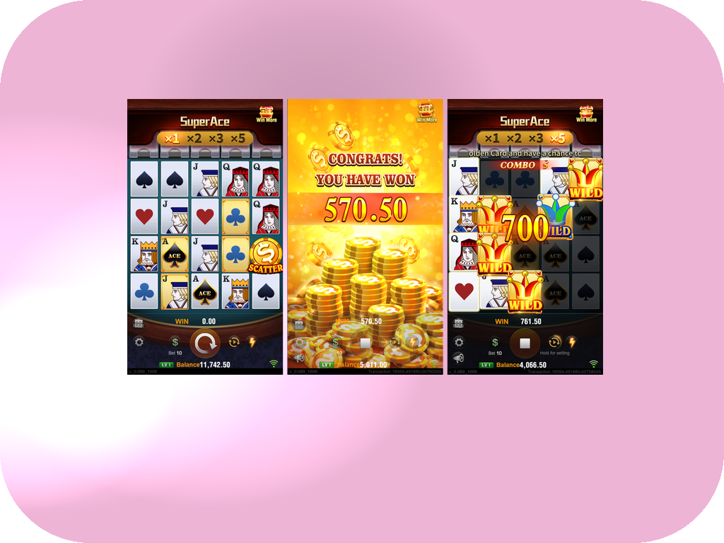 Super Ace · Tangkapan Layar Aplikasi 116X
